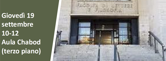 Presentazione del corso, primo anno in Storia, Antropologia, Religioni immagine decorativa