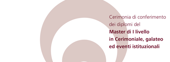 Primo master europeo universitario di I livello “Cerimoniale, Galateo ed Eventi Istituzionali” immagine decorativa