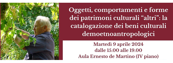 Oggetti, comportamenti e forme dei patrimoni culturali “altri”: la catalogazione dei beni culturali demoetnoantropologici immagine decorativa